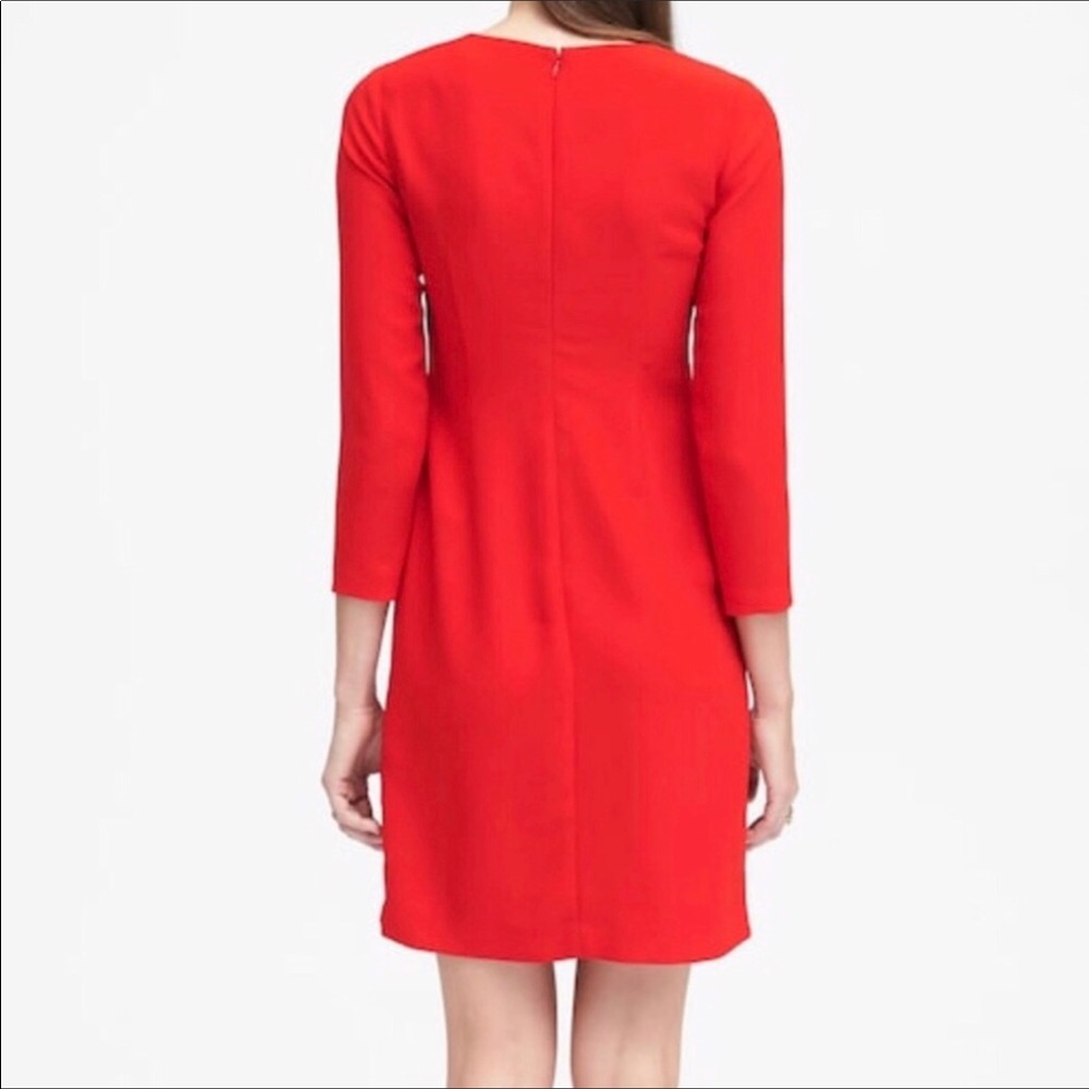 Banana Republic Red Ruffled Dress - Picture 2 of 5